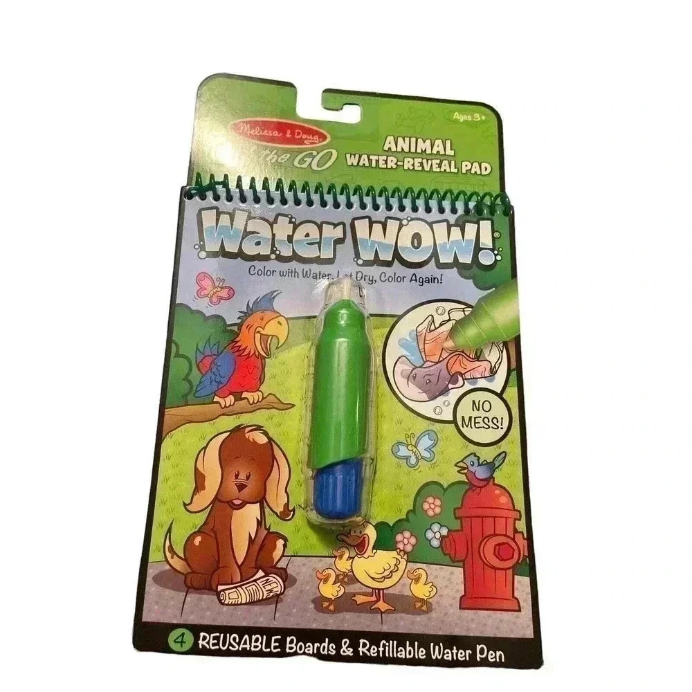 5376 - Water Wow! Animal Water-Reveal Pad, by Melissa & Doug - For Ages 3+